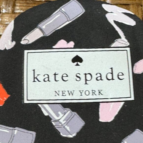 Kate Spade New York Womens Lipstick Print Flip Flops With Bow Accent Size 9/10 - Picture 5 of 7